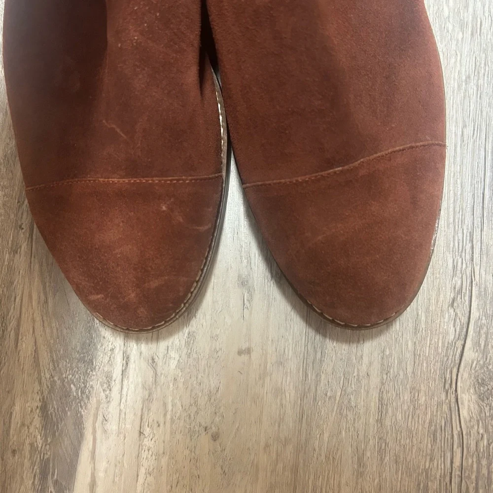 Cole Haan Women’s Riona Grand Back Zip Boots In Chestnut Size 10B